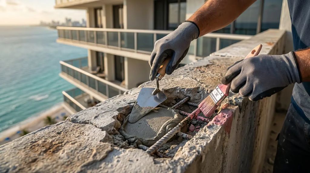 Concrete restoration project South Florida