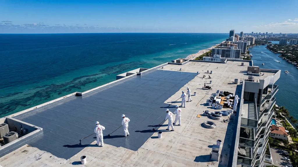 Waterproofing building restoration